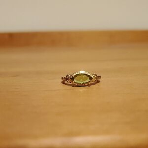 Gold-tone Marquise Ring